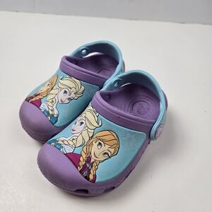 Frozen Kids Clogs - Purple and Blue